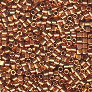 Photo of Duracoat Galvanized Champagne Miyuki Delica Beads 10/0