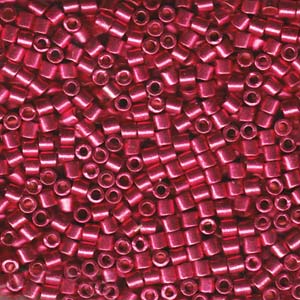 Photo of Duracoat Galvanized Light Cranberry Miyuki Delica Beads 10/0