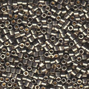 Photo of Duracoat Galvanized Light Smoky Pewter Miyuki Delica Beads 10/0
