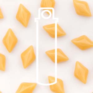 GemDUO 8X5mm Ivory Opaque Beads