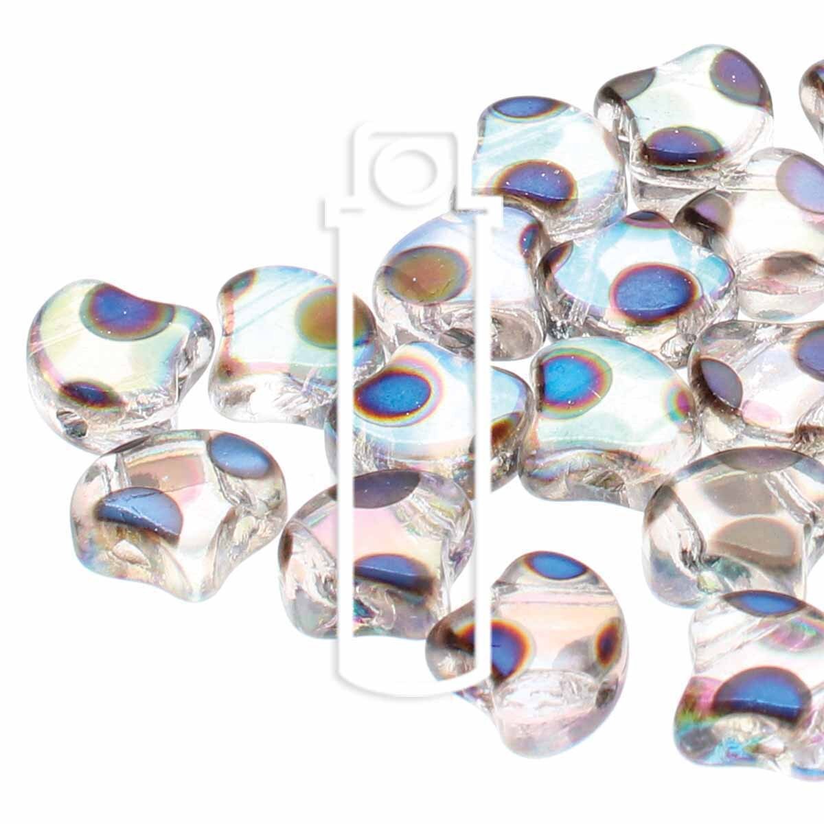 Crystal AB Full Azuro Dot Ginko Beads