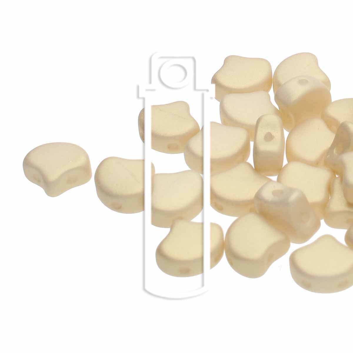 Chatoyant Shimmer Dutch Wht Ginko Beads