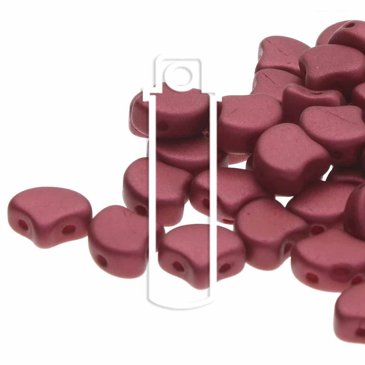 Chatoyant Shimmer Red Wine Ginko Beads