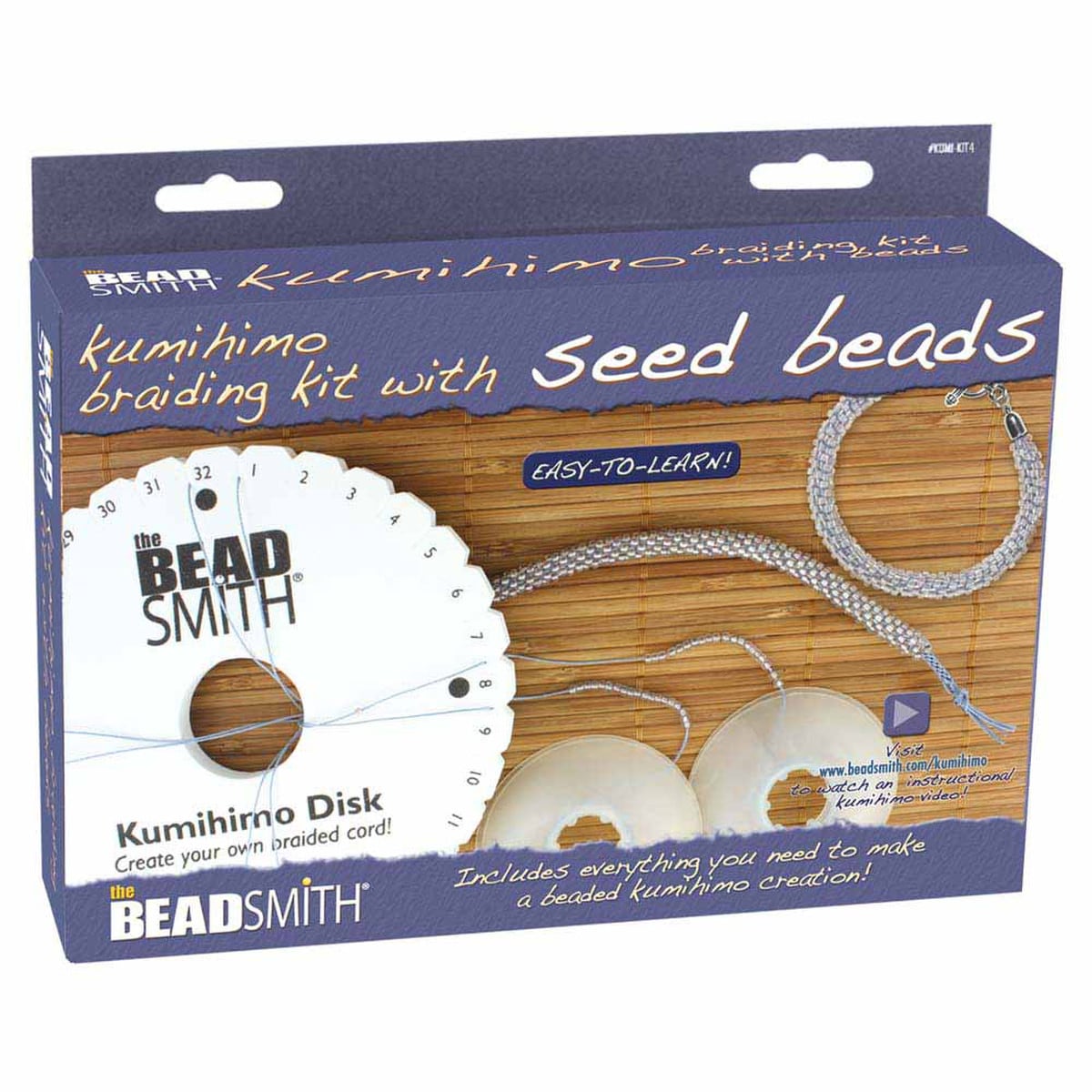 BEADSMITH KUMIHIMO STARTER KIT- S-LON W/ BDS
