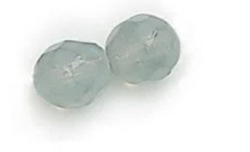 3MM Milky Grey Fire Polished Beads