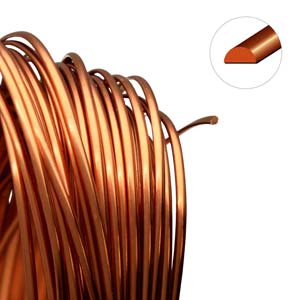 WIRE TARN RESIST MEDIUM TMPR 18G HALF ROUND-ANT COP-7YD/SPL