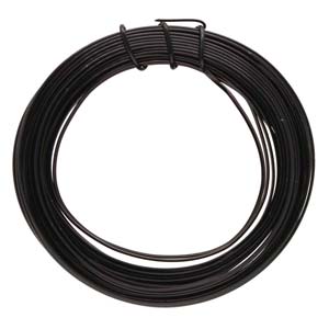 WIRE TARN RESIST MEDIUM TMPR 18G HALF ROUND-BLACK-7YD/SPL
