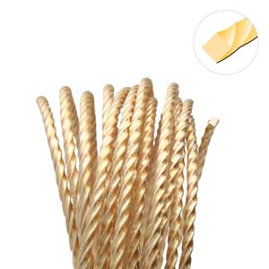 WIRE TARN RESIST MEDIUM TMPR 18G TWIST-GOLD COLOR-8FT/SPL