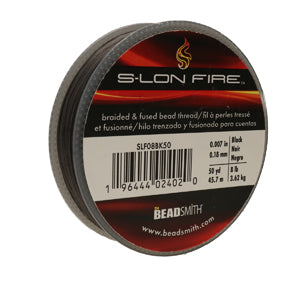 S-LON FIRE 8 LB BLACK 0.007 IN/0.18 mm DIA 50 YRD