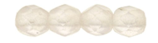 4MM Sueded Gold Rosaline Czech Glass Fire Polished Beads