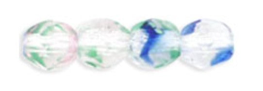 4MM Crystal Color Czech Glass Fire Polished Beads