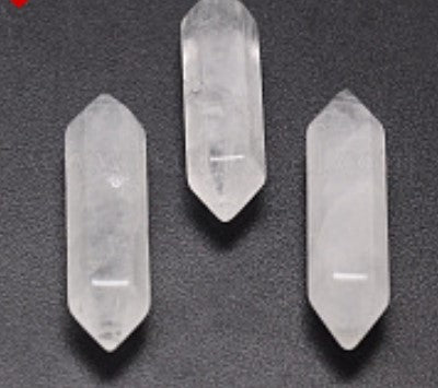 Pointed Bead, Undrilled, Natural Quartz
