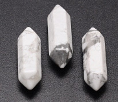 Pointed Bead, Undrilled, Howlite