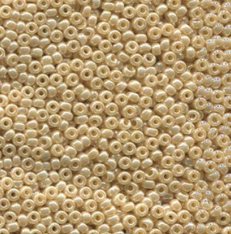 Crystal Ivory Gold Luster Miyuki Seed Beads 11/0
