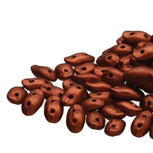 Crystal Bronze Fire Red Wave Beads