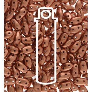 Crystal Bronze Vintage Copper Wave Beads