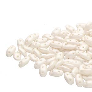 Pearl Shine White Wave Beads