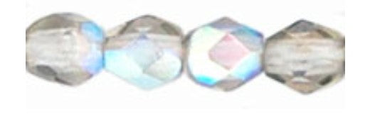 3MM Black Diamond AB Fire Polished Beads