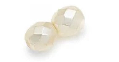 3MM Cream Pearl Fire Polished Beads