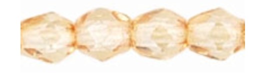 3MM Luster Trans Champagne Czech Glass Fire Polished Beads