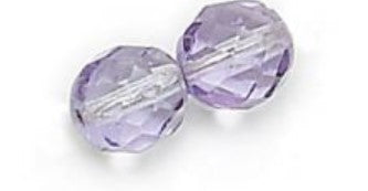 3MM Lt Tanzanite Fire Polished Beads