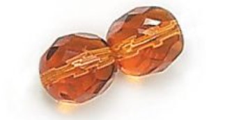 3MM Madeira Topaz Czech Glass Fire Polished