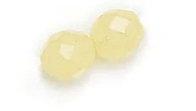 3MM Milky Yellow Fire Polished Beads