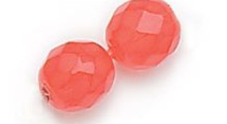 3MM Milky Red Fire Polished Beads