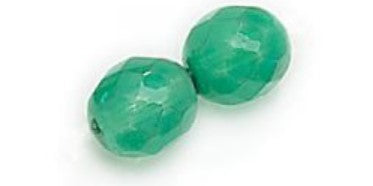 3MM Milky Teal Fire Polished Beads