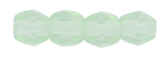 3MM Matte Peridot Czech Glass Fire Polished Beads