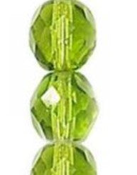 3MM Olivine Czech Glass Fire Polished