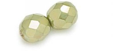 3MM Olivine Pearl Fire Polished