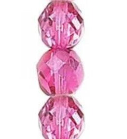 6MM Purple Metallic Ice Czech Glass Fire Polished