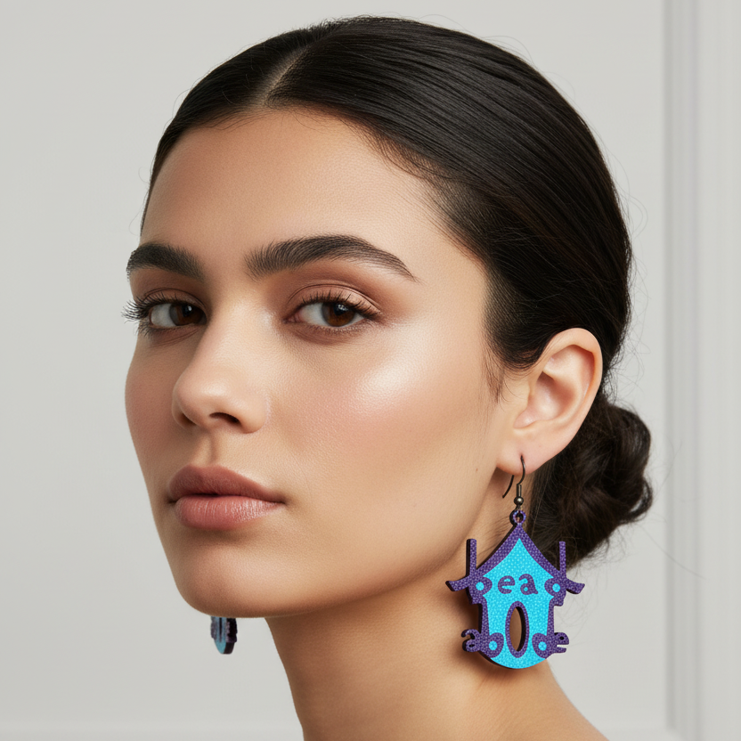 Bead Abode Logo Earrings