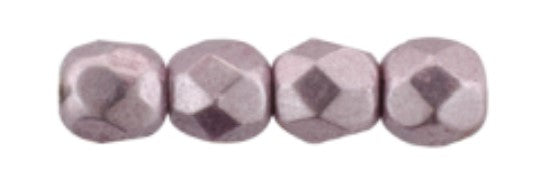 3MM Sueded Gold Blackened Pearl Czech Glass Fire Polished Beads