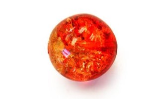 6MM Druk Two-tone Yellow/Fuchsia Crackle