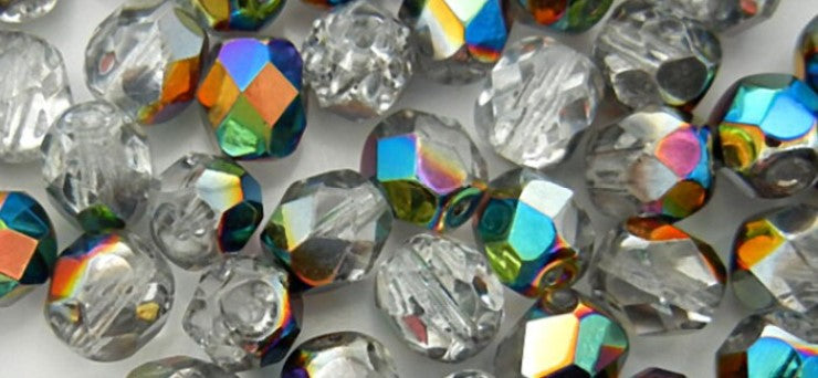 3MM Crystal Vitrail Fire Polished Beads