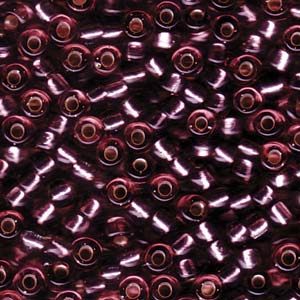 Silver-Lined Smoky Amethyst Miyuki Seed Beads 5/0