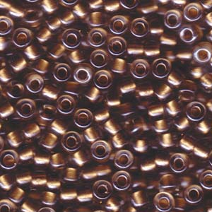 Sparkle Metallic Gold Lined Crystal Miyuki Seed Beads 5/0