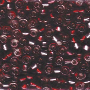 Rococo Silver-Lined Ruby Crystal Miyuki Seed Beads 5/0