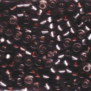 Rococo Silver-Lined Dark Topaz Crystal Miyuki Seed Beads 5/0