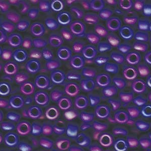 Matte Opaque Cobalt AB Miyuki Seed Beads 5/0