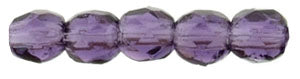 2MM Tanzanite Czech Glass Fire Polished Beads