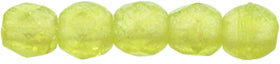 2MM Flash-Pearl Olivine Czech Glass Fire Polished Beads