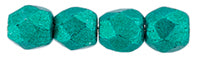 3MM Saturated Metallic Arcadia Czech Glass Fire Polished Beads