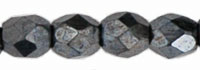 3MM Hematite Czech Glass Fire Polished Beads