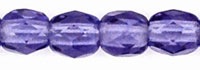 3MM Tanzanite Czech Glass Fire Polished Beads