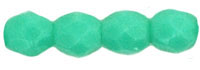 3MM Green Turquoise Czech Glass Fire Polished Beads