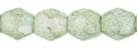 3MM Luster Stone Green Czech Glass Fire Polished Beads