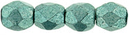 3MM Saturated Metallic Island Paradise Czech Glass Fire Polished Beads